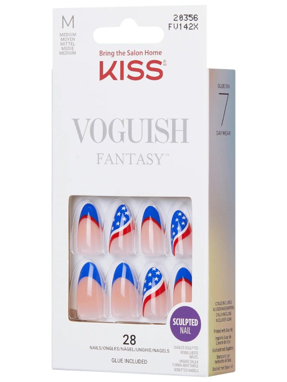 Kiss Voguish Fantasy Medium Length Nails - Smooth